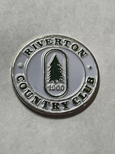Rare Riverton Country Club 7/8" Coin Golf Marker - Cinnaminson, New Jersey