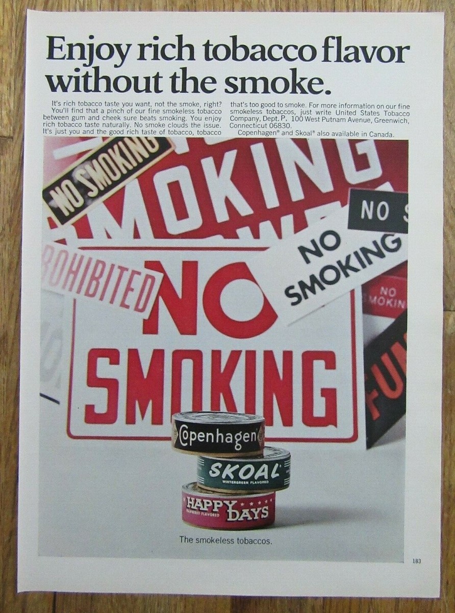 no smokeless tobacco poster hi-res stock photography and images SMOKELESS, TOBACCO-FREE SNUFF - The