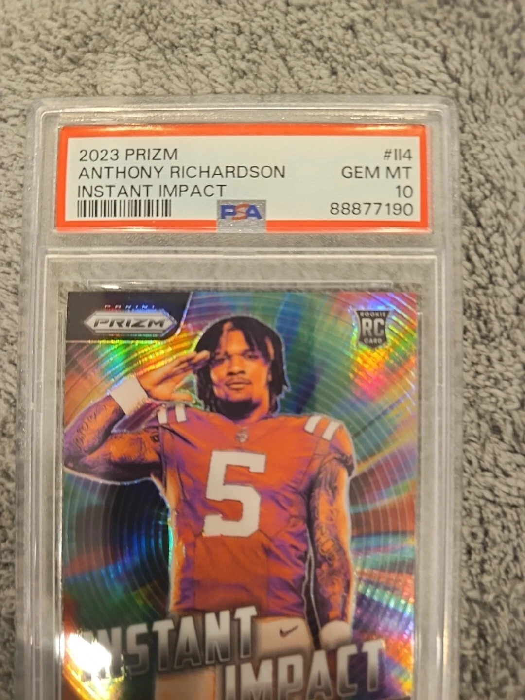 Anthony Richardson Panini Prizm Instant Impact #II4 Base