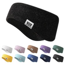 Winter Knitted Ear Warmer Headband Elastic Thermal Sports Headwrap for Men Women