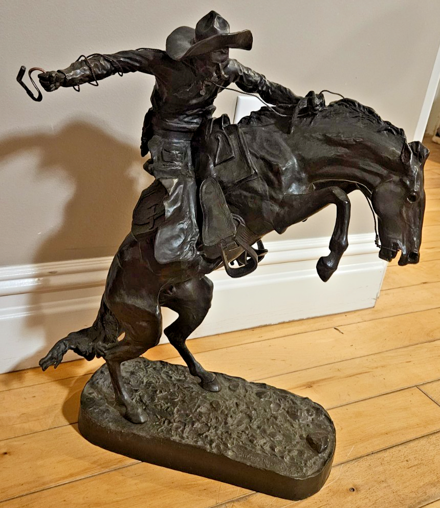 t*f様 FredericRemington Bronco Buster Frederic Remington “Bronco Buster” Bronze Sculpture – Limited