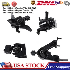 4pcs Engine Motor Trans Mount Set For Toyota Corolla 1.8L 2009-2015 2017 2018