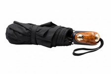Wee's Beyond 12" Auto Open Travel Umbrella - 45" Folding Umbrella with Ergonomic