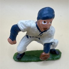 Vintage Lead Painted Baseball Player Toy Figure for Boys  Girls Ages 12-16  Up