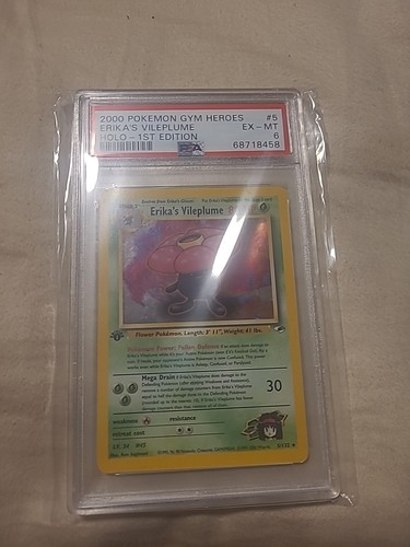 Erika's Vileplume (1st Edition) graded PSA 6 for sale on eBay