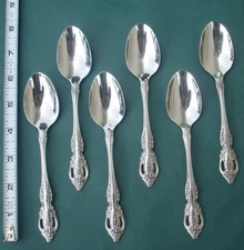 PEMBROOKE RENOIR 6 Teaspoons SSS by Oneida Stainless Flatware 6"
