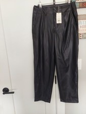 Womans black size 6 A New Day black leather pants