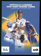 2026 Onit UCLA Bruins Baseball Pick Your Player Teal Base Parallel