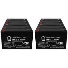 Mighty Max Battery ML12-6F2-6 Volt 12 AH, F2 Terminal, Rechargeable SLA AGM Batt