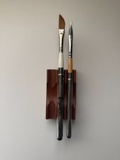 Rosemary Co Travel Watercolor Brush Set Of 2 : Dagger / Pure Squirrel Oval NEW