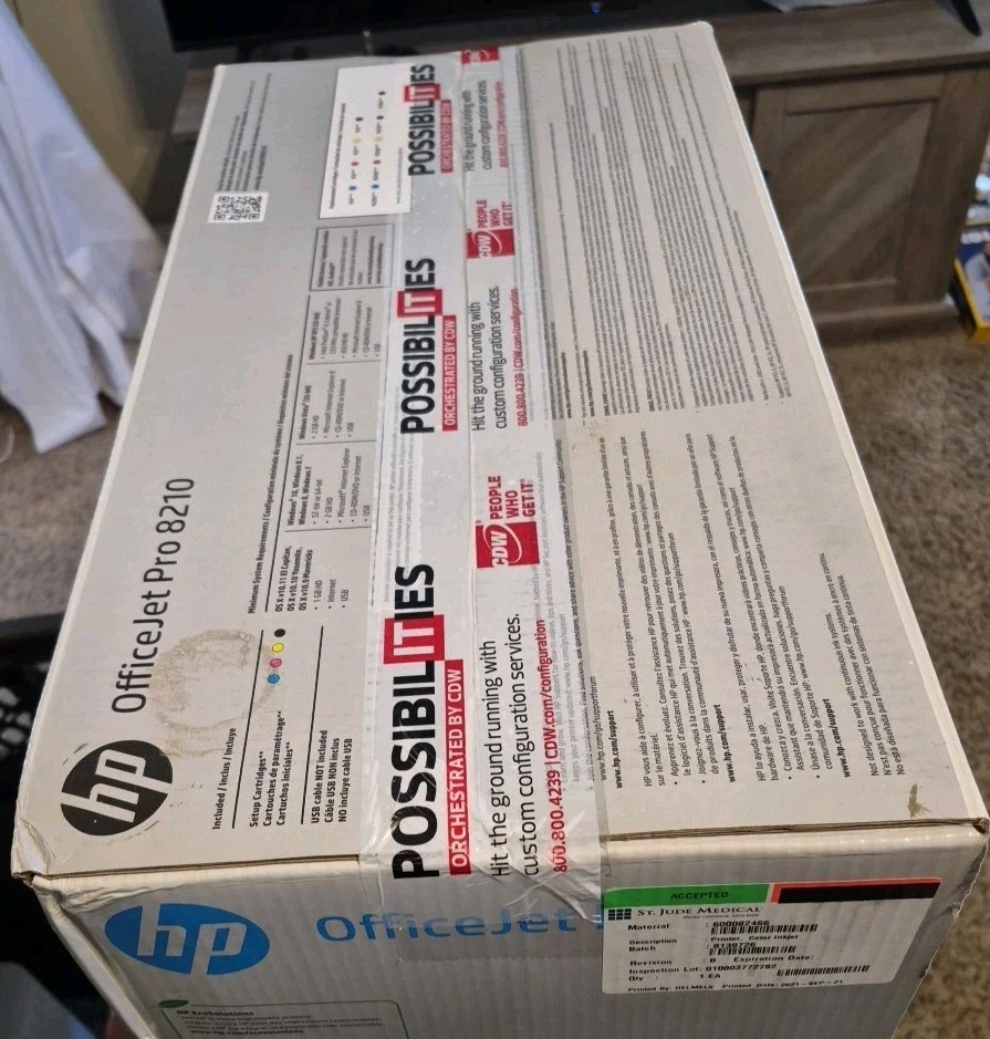 HP OfficeJet Pro 8210 Wireless Color Printer, Instant Ink ready - FREE SHIPPING - Image 4 of 4