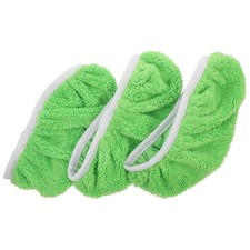 3pcs Reusable Cleaning Mop Pads Coral Fleece Replacement Floor Mop Parts
