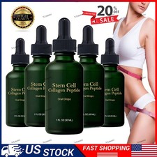 1-5X Stem Cell Collagen Peptide Oral Drops Firm Sagging Skin Reduce Wrinkle 30ml