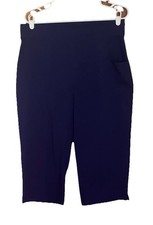 DENIM CO ACTIVE WOMEN'S TALL DUO STRETCH SKIMMER PANTS W/POCKETS SZ MT