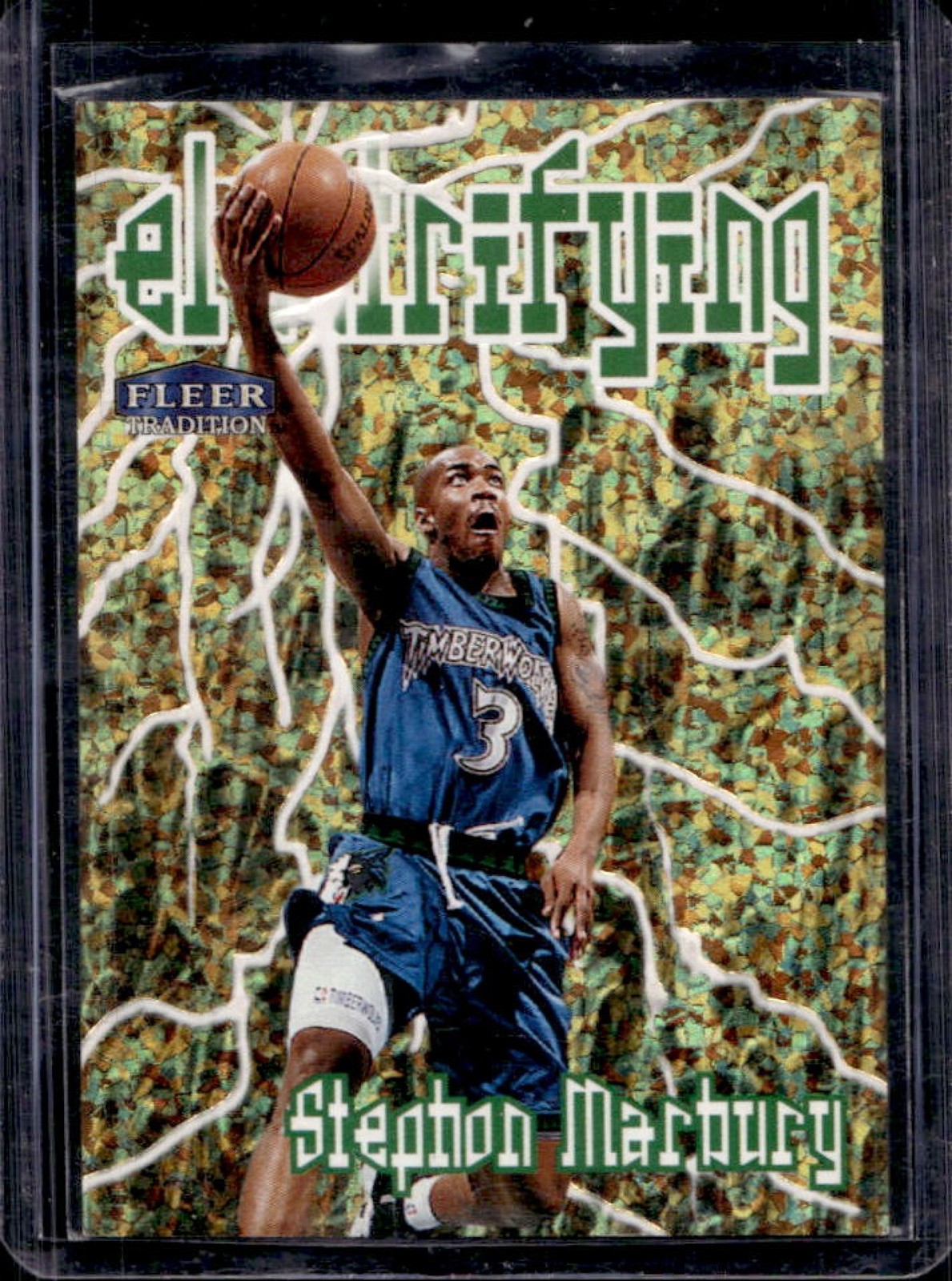 1998-99 Fleer Tradition Stephon Marbury Electrifying #8E Timberwolves