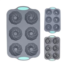 Wreath Ice Mold, Christmas Wreath Ice Mold, 6 Hole Holiday Silicone Ice Mold