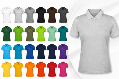 Daiber JN791 Damen Poloshirt Polo Shirt 100% Baumwolle XS-3XL 15 Farben