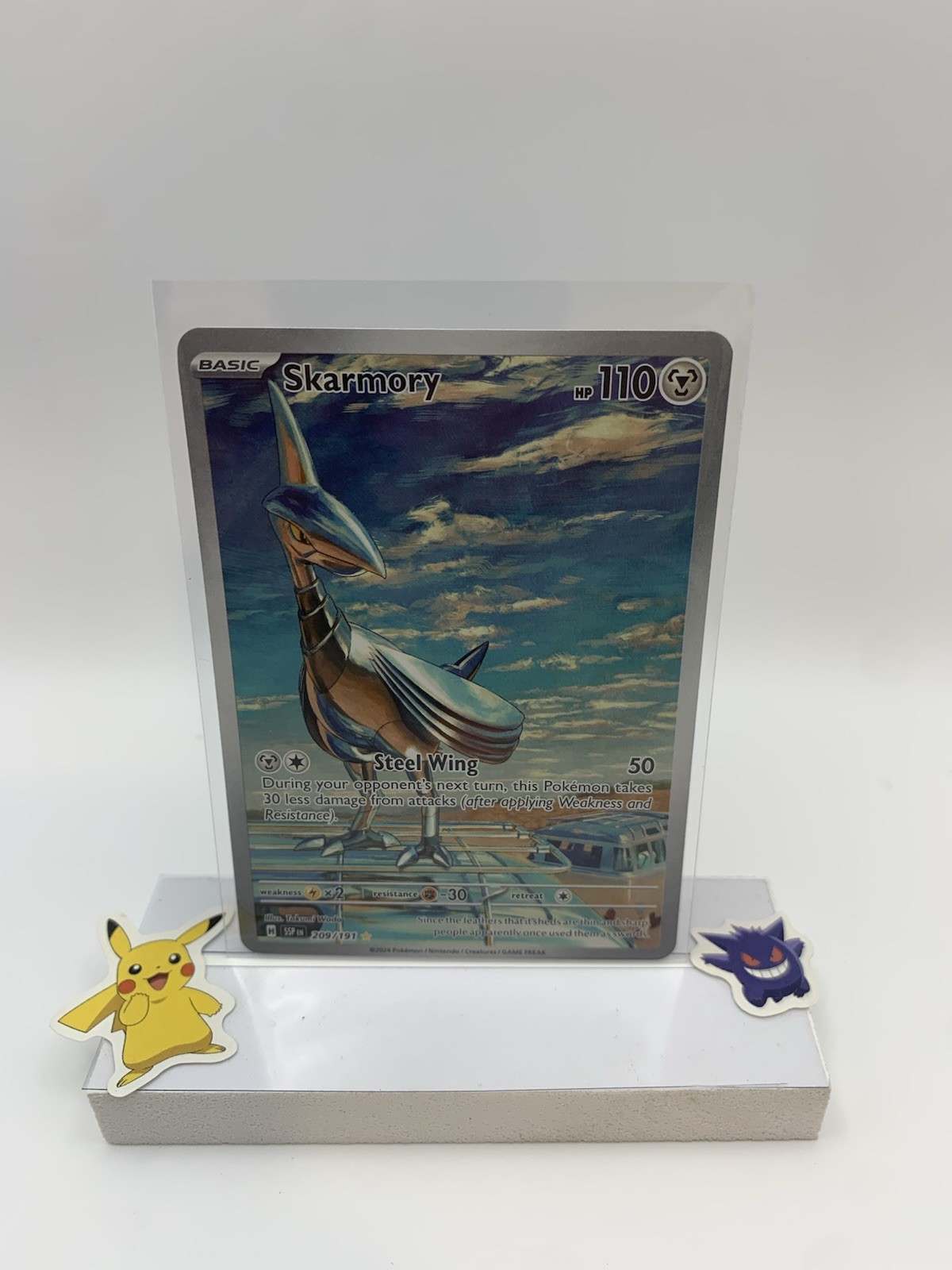 Skarmory 209/191 Sv08: Surging Sparks Holo NM Mint Pokemon