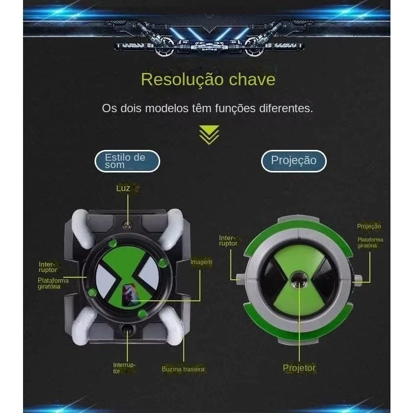 Ben10 Alien Force Projector Watch Omnitrix Illumintator Bracelet Toy Gifts - Bild 4 von 4