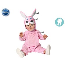Costume Coniglietto Atosa Neonato Rosa Travestimento Carnevale Bunny