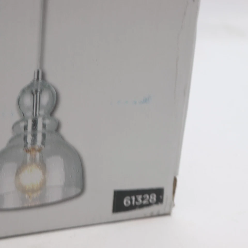 Mini colgante interior LED tradicional de una luz Westinghouse Fiona níquel cepillado Foto 2 de 4