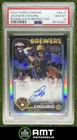 Jackson Chourio RC PSA 10 2024 Topps Chrome /499 Rookie Auto Refractor Brewers