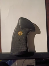 Original Colt Factory Rubber Grips w/ Gold Medallion - Pachmayr Style (Python/Ki