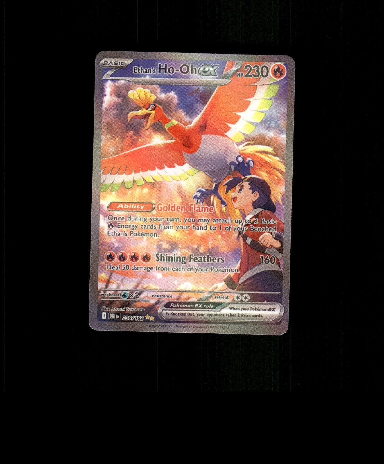  Glossy HOLO Ho-Oh Card READ DESCRIPTION BELOW FOR MORE DETAILS