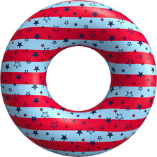 NEW  Koolwaves Patriotic American Flag Ring Float, Ages 8  up, Unisex 