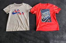 Lot 2 Nike Boys 5 T-Shirt Lot Dri-FIT & 3BRAND Red Gray Short Sleeve Tees