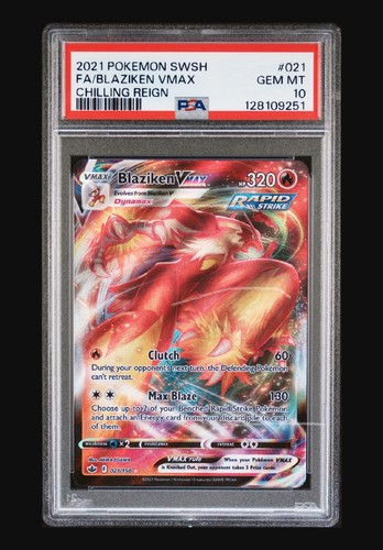 Blaziken VMAX graded PSA 10 for sale on eBay