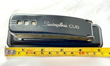 Vintage BLACK Swingline Cub Stapler Made in USA Long Island City NY-WORKS!