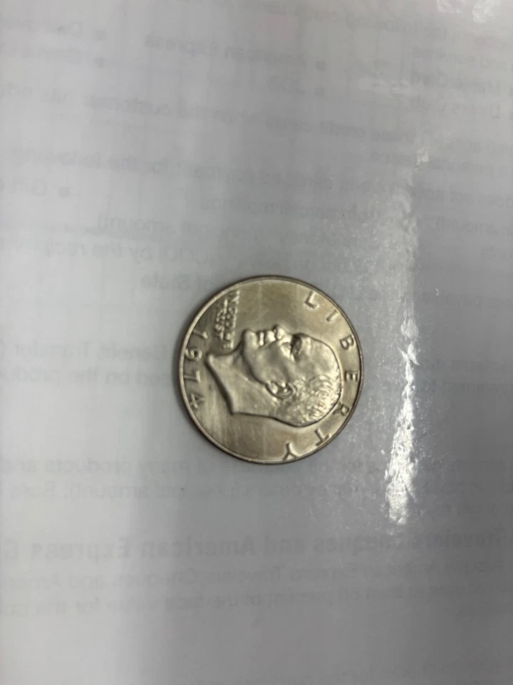 1974 D Eisenhower Silver Dollar  - Image 3 of 4