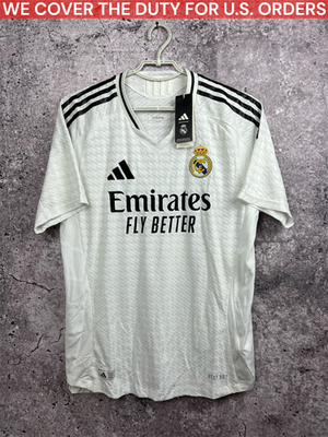 REAL MADRID JERSEY 2024-25 HOME AUTHENTIC SOCCER FOOTBALL SHIRT