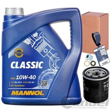 ÖLFILTER+MANNOL 10W40 ÖL passend für 1.2 RENAULT TWINGO 1 KANGOO CLIO 2 54-60 PS