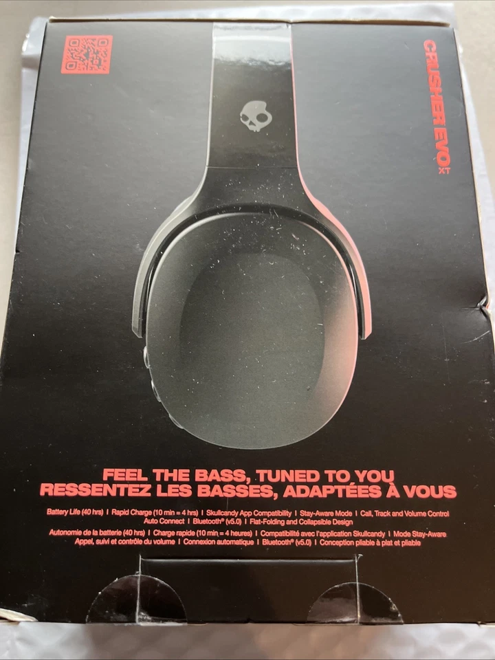 Skullcandy Crusher Evo XT Sensory Bass Headphones With Personel Sound True Black - Image 2 of 2