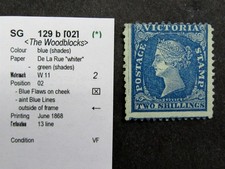 nystamps British Australian States Victoria Stamp # 129B Mint OG H £450 A17y2440