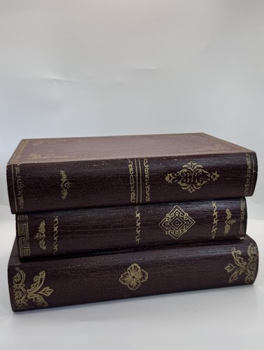 Vintage Faux Book Storage Box Decorative Wooden Hidden Compartment Secret