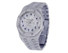 Mens Ladies Audemars Piguet Royal Oak 37MM Midsize VS Diamond Watch 23.45 Ct 6
