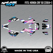 Graphics Kit for Honda CRF50 (2004-2012) or (2013+) Fresh-Magenta