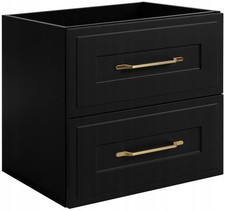 Armadio Armadietto Bagno Lavandino Lavabo Mobile Sottolavabo 60 cm CLASSIC Nero