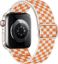 Stretchy Nylon Loop Strap Compatible with Apple Watch 38mm 40mm 44mm Adjustable