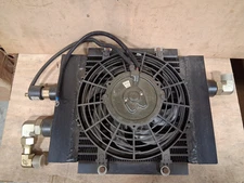 AKG Thermal universal fit 10"x10" core remote OIL COOLER w/temp probe 24V