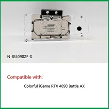 Granzon GPU Water Block Use For Colorful iGame RTX 4090 Battle AX N-IG4090ZF-X