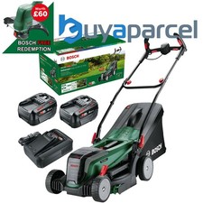 Bosch 18v 36v Cordless Lawnmower UniversalRotak 2x18V-37-550 2x 4.0Ah Batteries