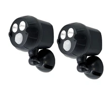 New Mr. Beams NetBright Motion Activated Spotlights 2Pk MBN391- Black
