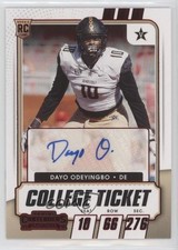 2021 Contenders Draft Picks College Game Ticket Red Dayo Odeyingbo Auto 0e8q