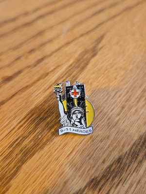 American Red Cross Blood Donation Donor Pin 9-11 Sept 2001 Statue Liberty Aar