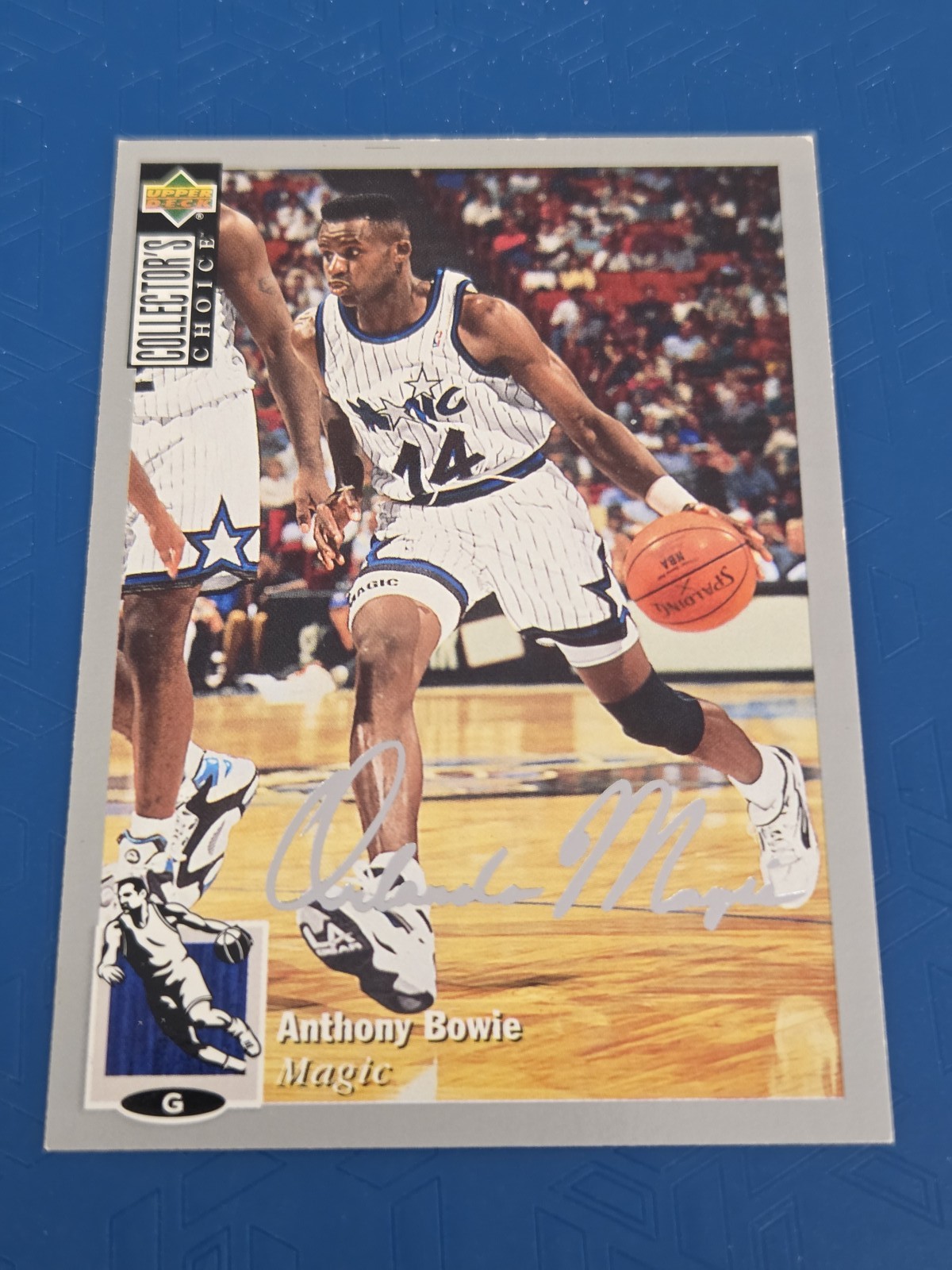 1994-95 Collector's Choice Silver Signat #280 Anthony Bowie BASKETBALL Card 6N