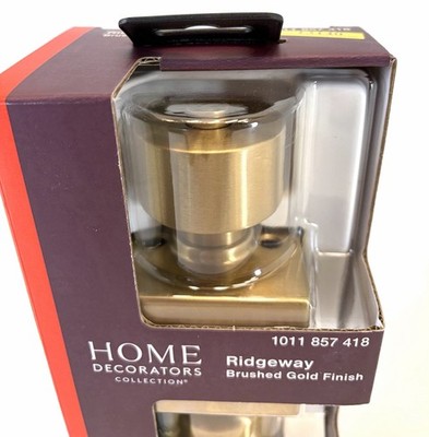 Home Decorators Ridgeway Keyed Entry Door Knob In Brushed Gold
